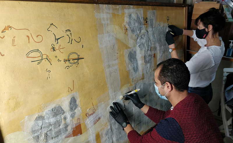 Egypt & Britain Restore Mural from Egypt’s Oldest Painted Tomb