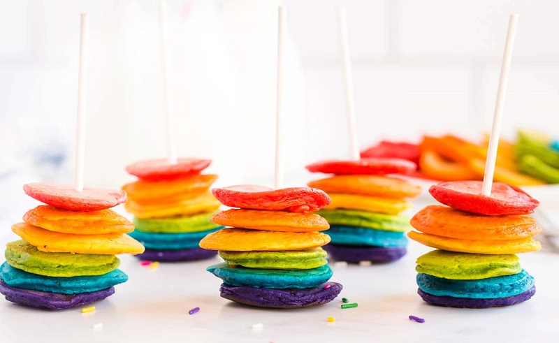 We Are Absolutely Living for These Rainbow Pancake Kits
