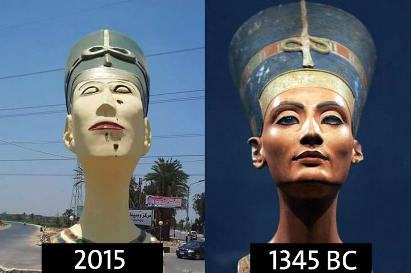 New Botched Nefertiti to be Dismantled