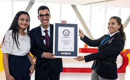 Egyptian Brother-Sister Duo Set World Record With Largest LEGO Glasses